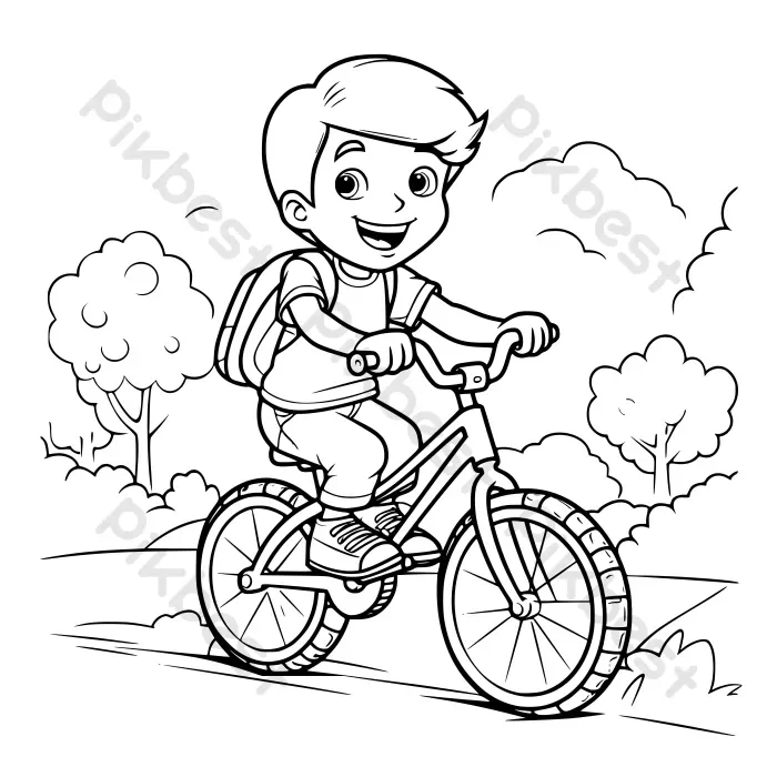 Tải miễn phí Tranh Tô Màu Xe đạp Cho Trẻ Em Và Trẻ Mới Biết đi Công cụ đồ  họa | EPS chuyên nghiệp - Pikbest