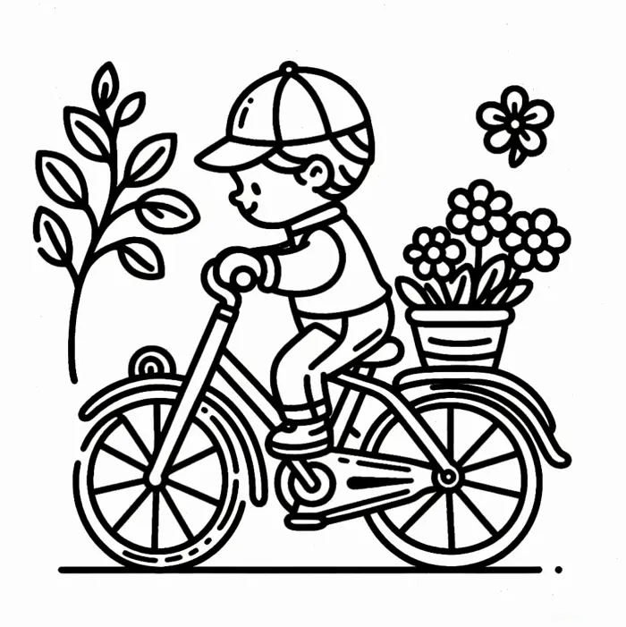 Tranh Tô Màu Xe Đạp: Khơi Nguồn Sáng Tạo Cho Bé