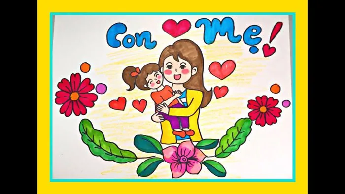 VẼ TRANH: MẸ CỦA EM- MỘT BỨC TRANH TẶNG MẸ 20-10❤️