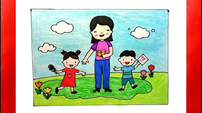 Cách vẽ tranh 8/3 đẹp, đơn giản, ý nghĩa nhất - 99+ tranh mẫu ấn tượng