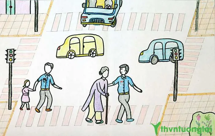 Vẽ tranh an toàn giao thông đơn giản và ý nghĩa nhất – thvntuonglai.vn