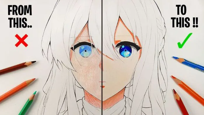 Hướng dẫn vẽ tranh anime: Cách vẽ chi tiết, dễ thương và đẹp nhất