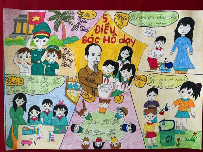 Thiếu nhi Tịnh Biên hưởng ứng cuộc thi “Bác Hồ với thiếu nhi - Thiếu nhi  với Bác Hồ” | Cổng thông tin điện tử tỉnh An Giang