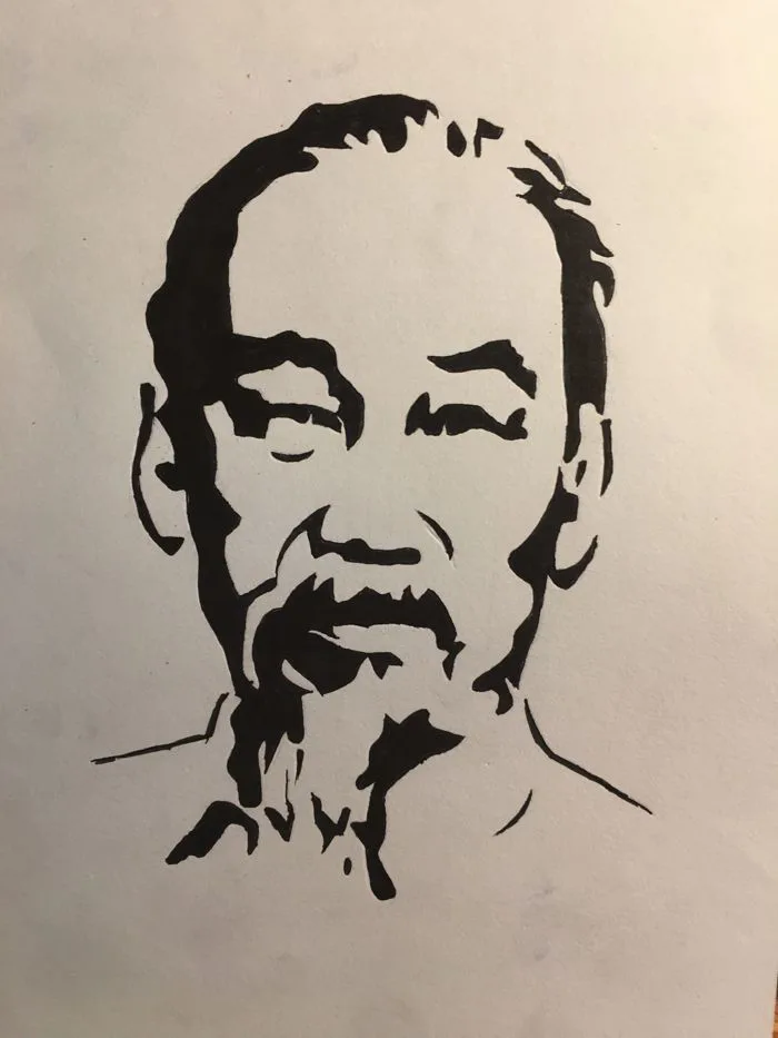 Vẽ Bác Hồ Đơn Giản
