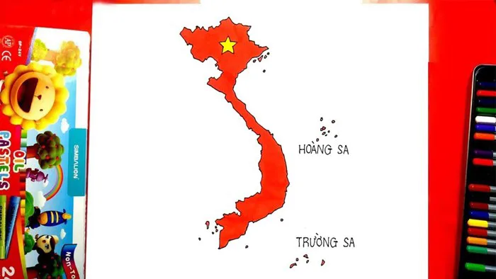 Vẽ bản đồ Việt Nam | Cách vẽ bản đồ Việt Nam đơn giản Vẽ bản đồ Việt Nam | Cách vẽ bản đồ Việt Nam đơn giản
