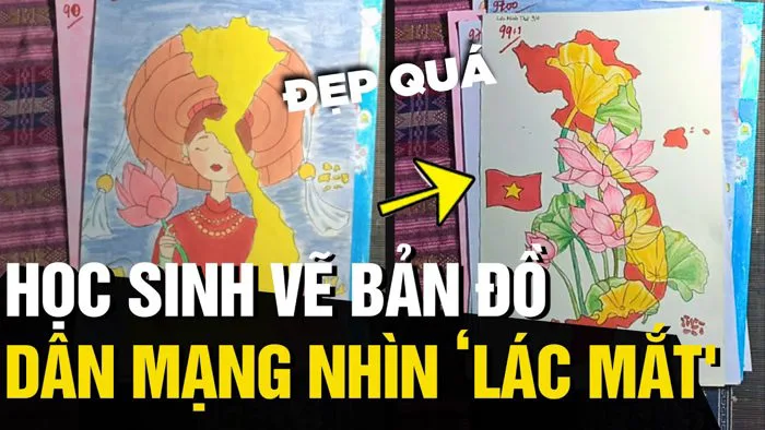 Tổng hợp bài vẽ BẢN ĐỒ VIỆT NAM của học sinh, thầy giáo khiến dân tình HÁ HỐC MỒM | Tin Ngắn 3 Phút Tổng hợp bài vẽ BẢN ĐỒ VIỆT NAM của học sinh, thầy giáo khiến dân tình HÁ HỐC MỒM | Tin Ngắn 3 Phút