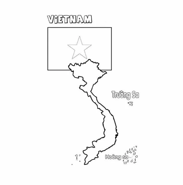 Tô màu Bản Đồ Việt Nam Với Hoàng Sa Và Trường Sa - Trang Tô Màu Cho Bé Tô màu Bản Đồ Việt Nam Với Hoàng Sa Và Trường Sa - Trang Tô Màu Cho Bé