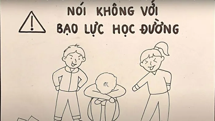 Vẽ tranh bạo lực học đường – Gợi ý ý tưởng và thông điệp ý nghĩa nhất