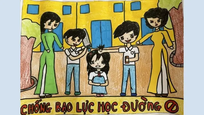 Vẽ Tranh Chống Bạo Lực Học Đường: Cùng Các Em Lan Tỏa Thông Điệp