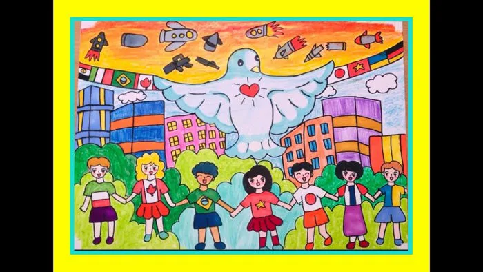 VẼ TRANH MƠ ƯỚC : MỘT THẾ GIỚI HOÀ BÌNH