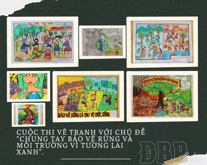 Vẽ tranh chung tay bảo vệ rừng và môi trường