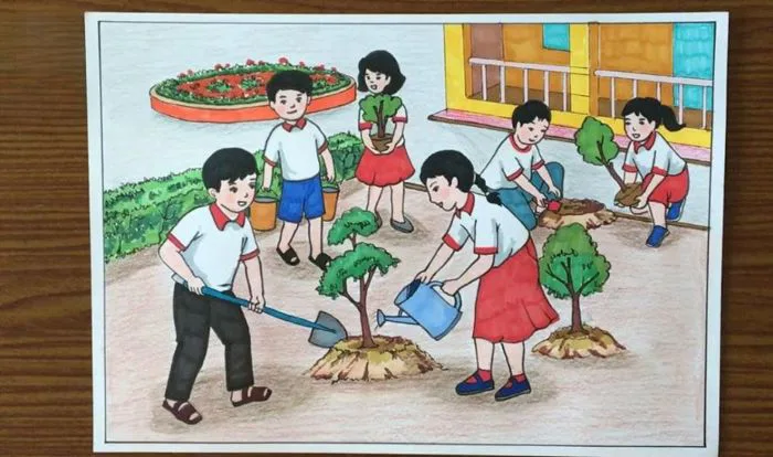Cách vẽ tranh bảo vệ môi trường -100+ mẫu tranh đẹp, ý nghĩa nhất