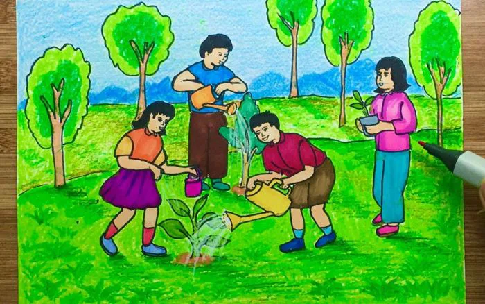 80+ Mẫu vẽ tranh bảo vệ môi trường đơn giản và đẹp nhất 2025