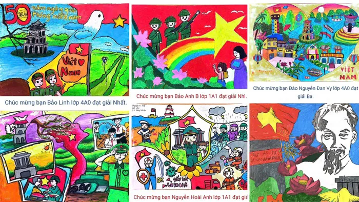 Học sinh quận Thanh Xuân tham gia cuộc thi vẽ tranh 