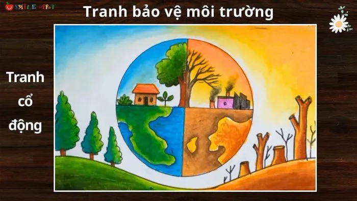 Vẽ tranh bảo vệ rừng | Vẽ tranh bảo vệ nguồn nước | Tranh bảo vệ không khí  | Tranh cổ động #smileart