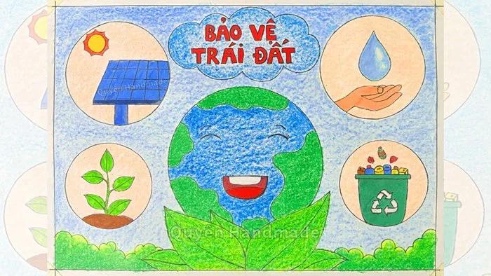 Vẽ tranh bảo vệ môi trường | Vẽ bảo vệ môi trường | Vẽ tranh tương lai xanh  | Vẽ bảo vệ trái đất