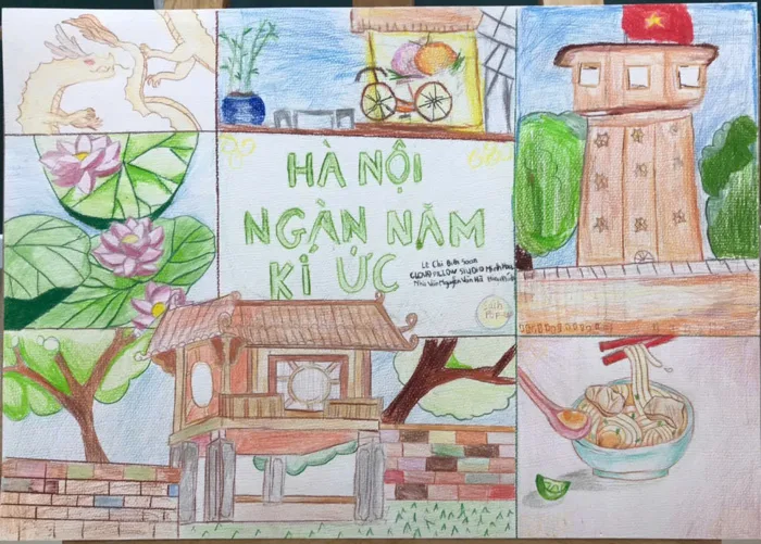 BÌNH CHỌN CUỘC THI VẼ BÌA SÁCH CHỦ ĐỀ HÀ NỘI TRONG TRÁI TIM EM CHÀO MỪNG  10/10