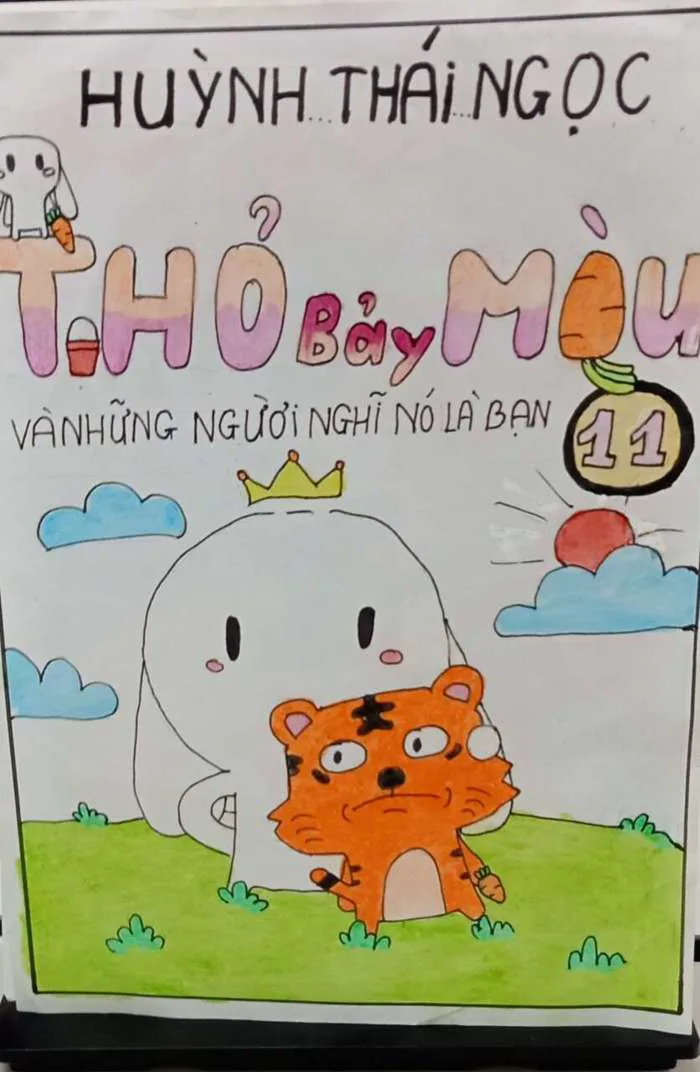 NHỮNG BỨC TRANH THIẾT KẾ BÌA SÁCH CỦA CÁC BẠN NHỎ NHÂN NGÀY SÁCH VIỆT NAM  2024