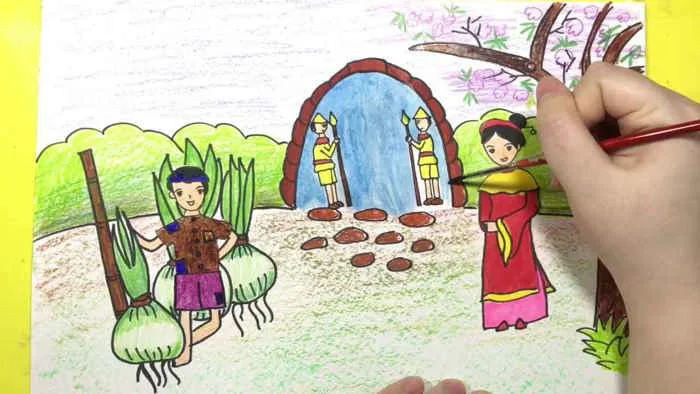 Soạn Mĩ thuật lớp 8 Bài 28: Vẽ tranh - Minh họa truyện cổ tích - Soạn Mỹ  thuật lớp 8 Bài 28 - VnDoc.com