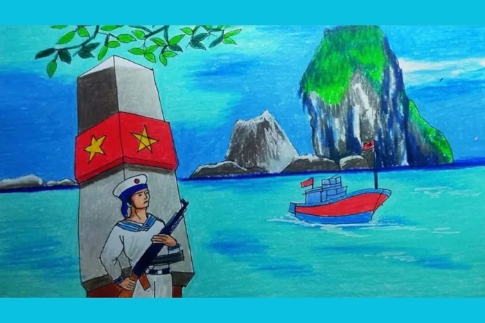 Tổng hợp 45+ mẫu vẽ tranh biển đảo đẹp nhất, ấn tượng nhất