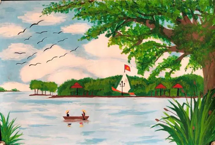 Cuộc thi vẽ “Rừng ngập mặn bảo vệ cuộc sống, giảm thiểu tác động của biến  đổi khí hậu” dành...