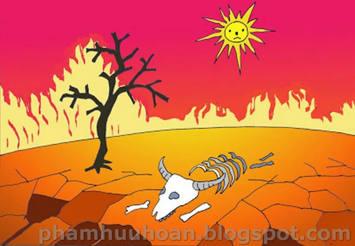 Tranh mầm non : CĐ Biến đổi khí hậu