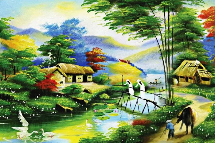 12 Bức Tranh Phong Cảnh Quê Hương đẹp Làm Say đắm Lòng Người