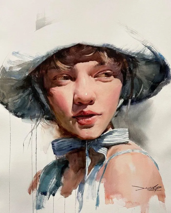 CÁCH VẼ CHÂN DUNG MÀU NƯỚC CHO NGƯỜI MỚI BẮT ĐẦU - Mỹ Thuật Art Land