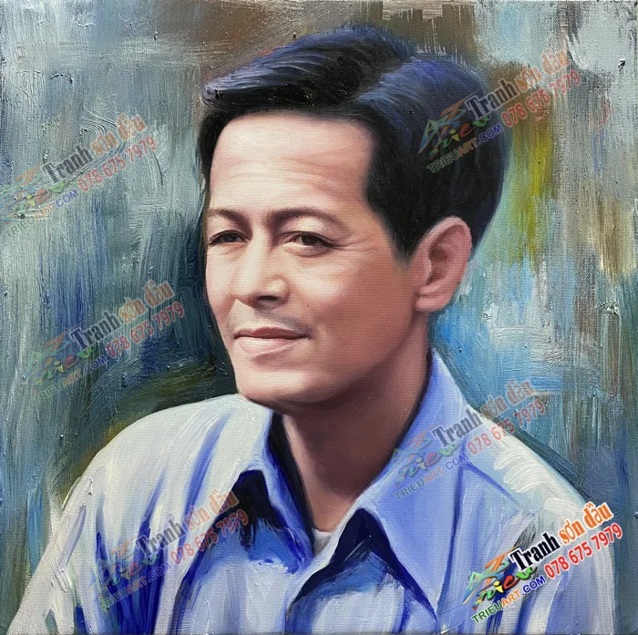 Vẽ chân dung sơn dầu nghệ thuật đẹp theo yêu cầu - quà tặng sinh nhật