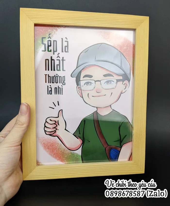 VẼ TRANH CHIBI CHÂN DUNG MÀU 100K 【 KHUYẾN MÃI LỚN 】