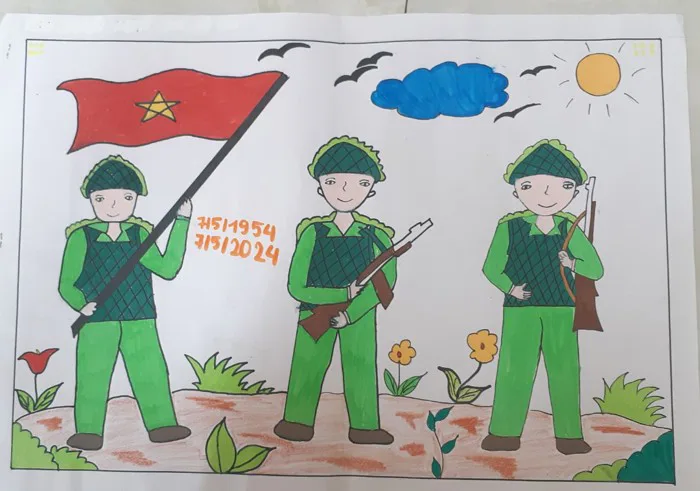 Cuộc thi vẽ tranh chào mừng kỷ niệm 70 năm chiến thắng lịch sử Điện Biên Phủ