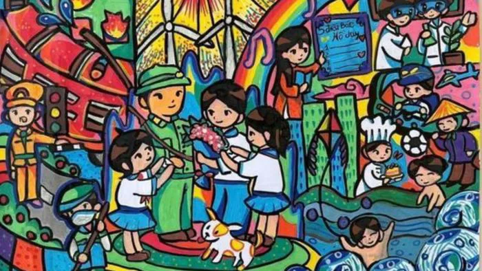 Cách vẽ tranh đề tài em yêu Tổ quốc Việt Nam, gợi ý 50+ bức tranh đẹp
