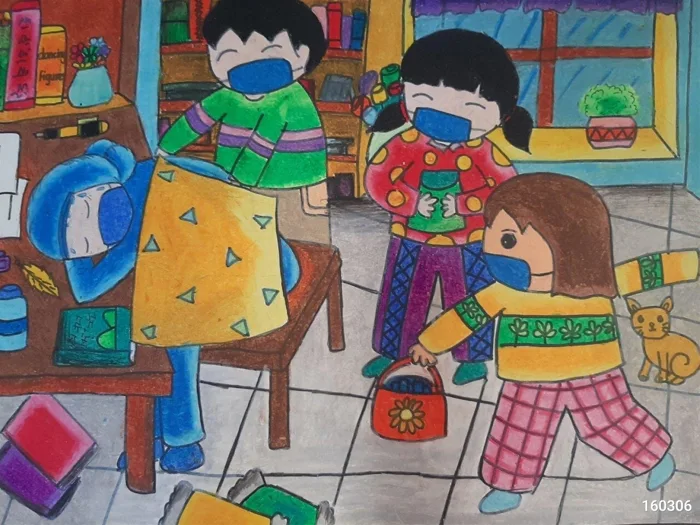 Sắc màu yêu thương đong đầy trong 20 tác phẩm đạt giải tuần 4 cuộc thi  “Ngày hội sắc màu 2021”