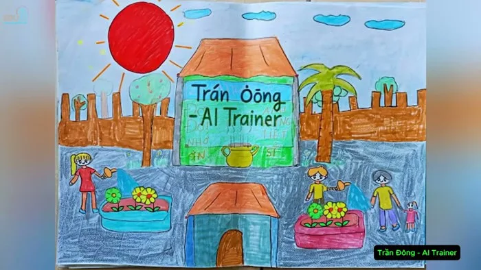 Cách Làm Video Chuyển Động Từ Tranh Vẽ Học Sinh | Thêm Âm Thanh Sáng Tạo  Bằng AI & CapCut