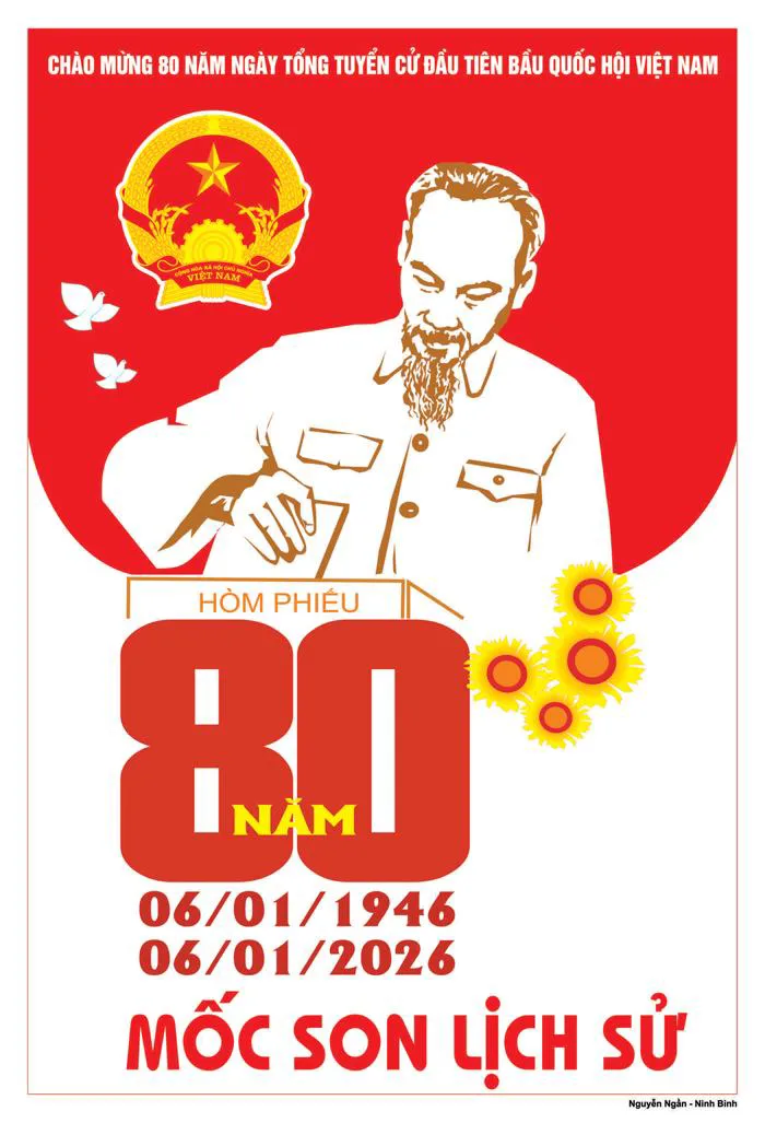 Giới thiệu bộ tranh cổ động tuyên truyền kỷ niệm 80 năm Ngày Tổng tuyển cử  đầu tiên bầu Quốc hội Việt Nam