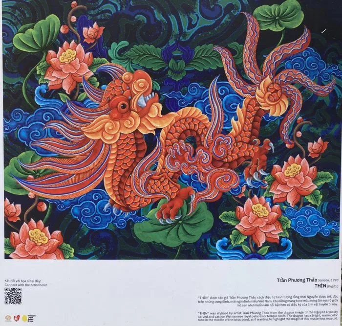 Triển lãm “Vẽ con rồng”: Sáng tạo hình tượng rồng dưới góc nhìn của những  họa sĩ trẻ