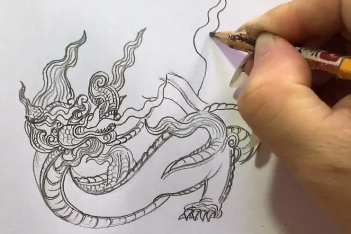Hướng dẫn cách vẽ con rồng phong cách nghệ thuật và chibi