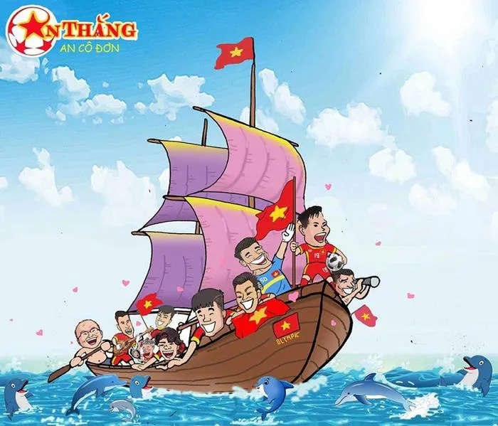Ngộ nghĩnh bộ tranh cổ vũ Olympic Việt Nam thi đấu Asiad 2018 | Báo Dân trí