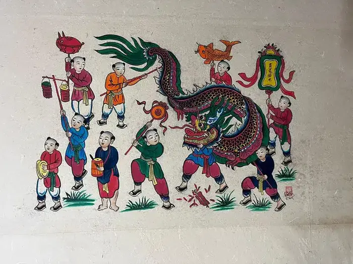 Tranh dân gian Hàng Trống – Nét vẽ của phố cổ, hơi thở của người Hà Nội xưa  - Tre trúc Ngọc Dương