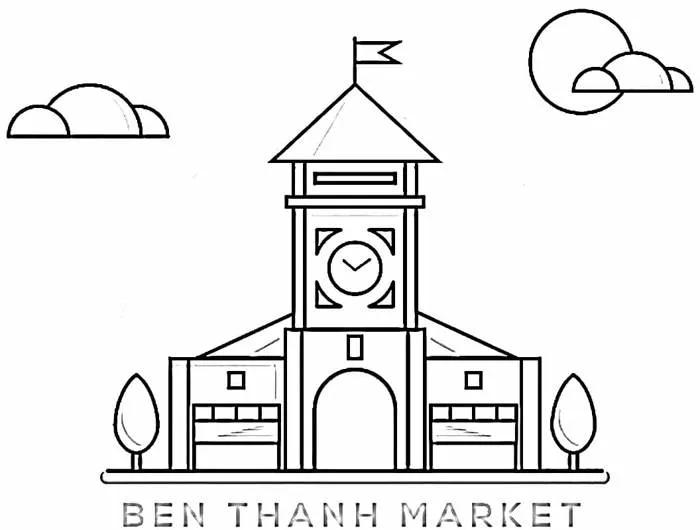 Tô Màu Danh Lam Thắng Cảnh - Tranh Tô Màu Cho Bé