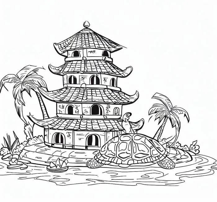 Tô Màu Danh Lam Thắng Cảnh - Tranh Tô Màu Cho Bé