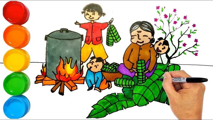 5 Ý Tưởng Vẽ Tranh Đề Tài Lễ Hội Độc Đáo