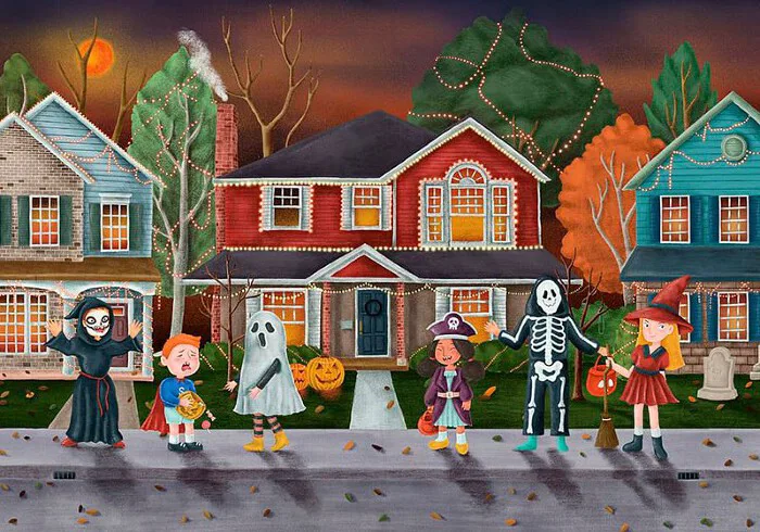 Tham khảo những mẫu tranh lễ hội Halloween kinh dị nhất 2022