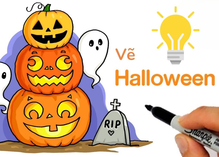Khám phá những ý tưởng vẽ Halloween độc đáo, vẽ tranh và vẽ mặt cho bé ấn  tượng nhất tại Mytour.
