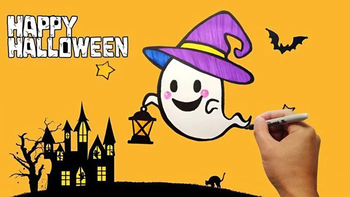Ý tưởng vẽ tranh Halloween đơn giản, ấn tượng và đẹp nhất