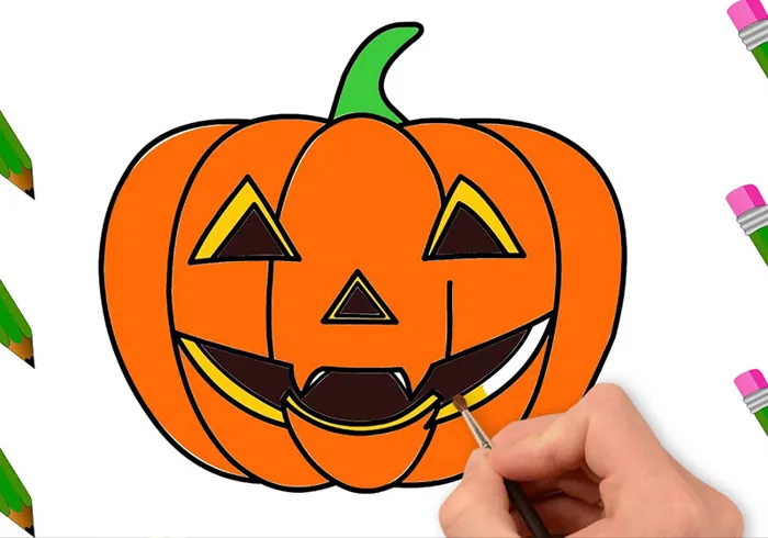 Vẽ tranh đề tài lễ hội Halloween đẹp nhất và đơn giản
