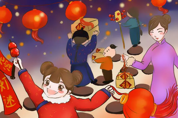 Tranh vẽ đề tài lễ hội hoa đăng đẹp nhất Tranh vẽ đề tài lễ hội hoa đăng đẹp nhất
