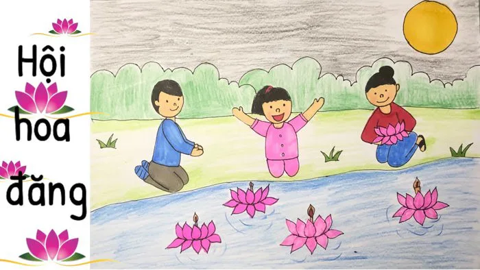 Vẽ Lễ hội quê em | Vẽ Hội hoa đăng | Draw lantern festival Vẽ Lễ hội quê em | Vẽ Hội hoa đăng | Draw lantern festival