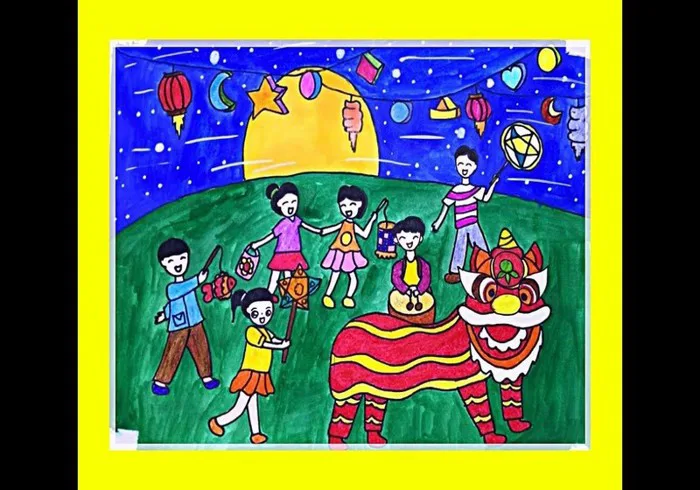 Vẽ Tranh Trung Thu Đơn Giản Mà Đẹp Nhất Dành Cho Bé