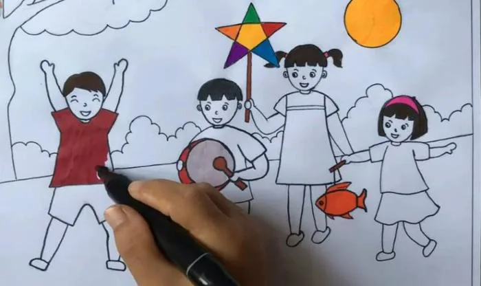 Hướng dẫn vẽ tranh trung thu đẹp và sáng tạo